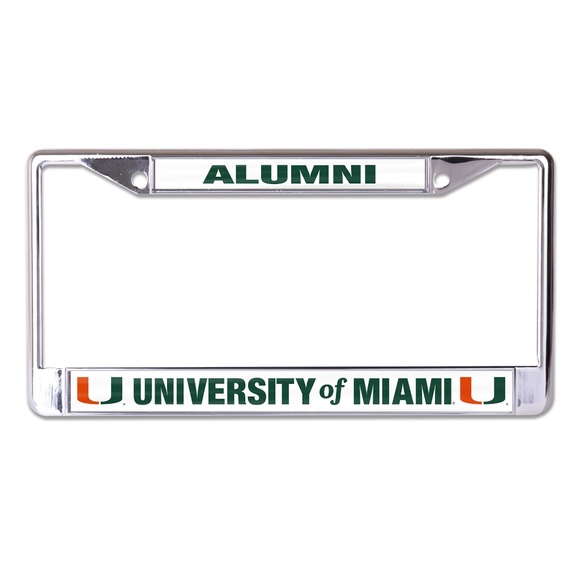 University of Miami Alumni Metal Tag Frame - Picture 1 of 1